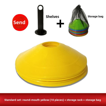 Sign Plate Obstacle Ball Holder Logo Sign Butterfly Pier Pad Pile Roadblock Football Training Equipment Digital Sign Plate