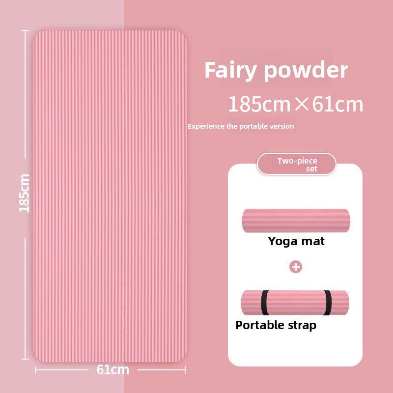 Silent and shock-absorbing yoga mat