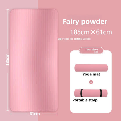 Silent and shock-absorbing yoga mat
