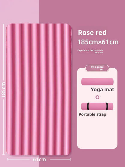 Silent and shock-absorbing yoga mat