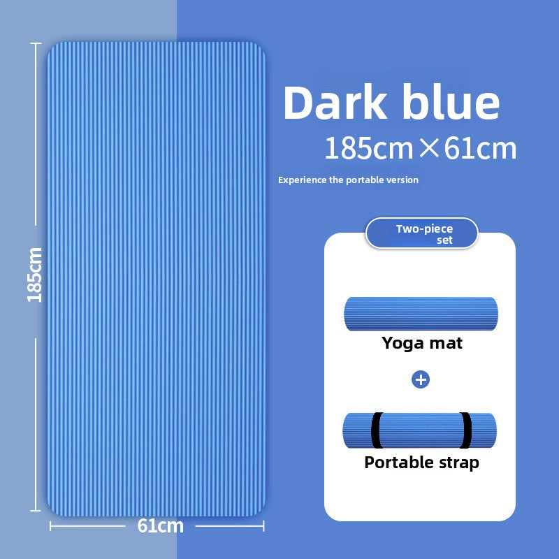 Silent and shock-absorbing yoga mat