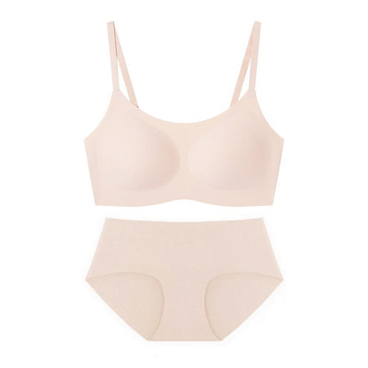 Silent Seamless Backless Bra Set