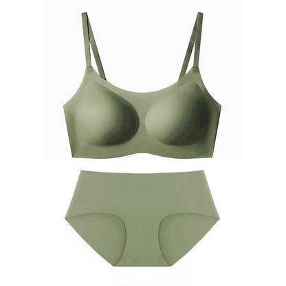 Silent Seamless Backless Bra Set