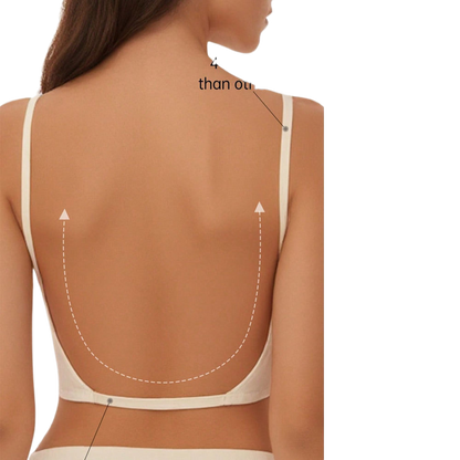 Silent sheer backless lingerie