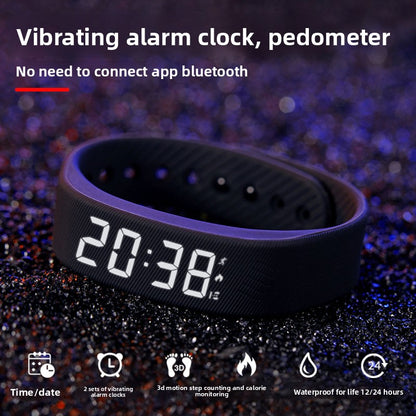 Silent vibration electronic watch