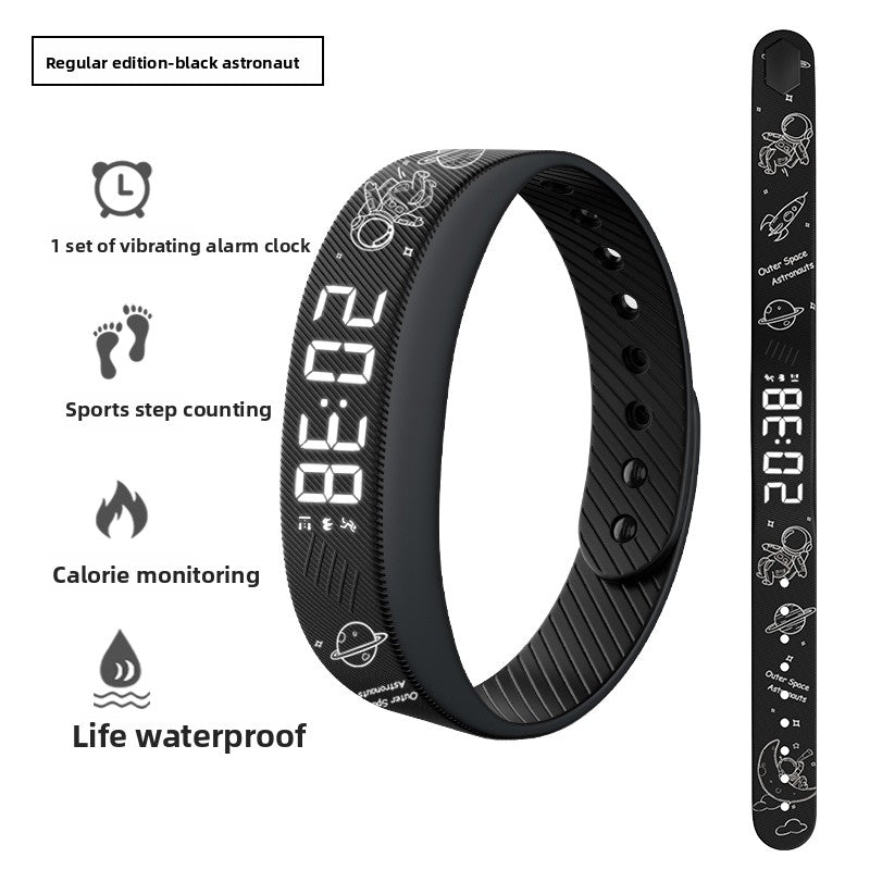 Silent vibration electronic watch