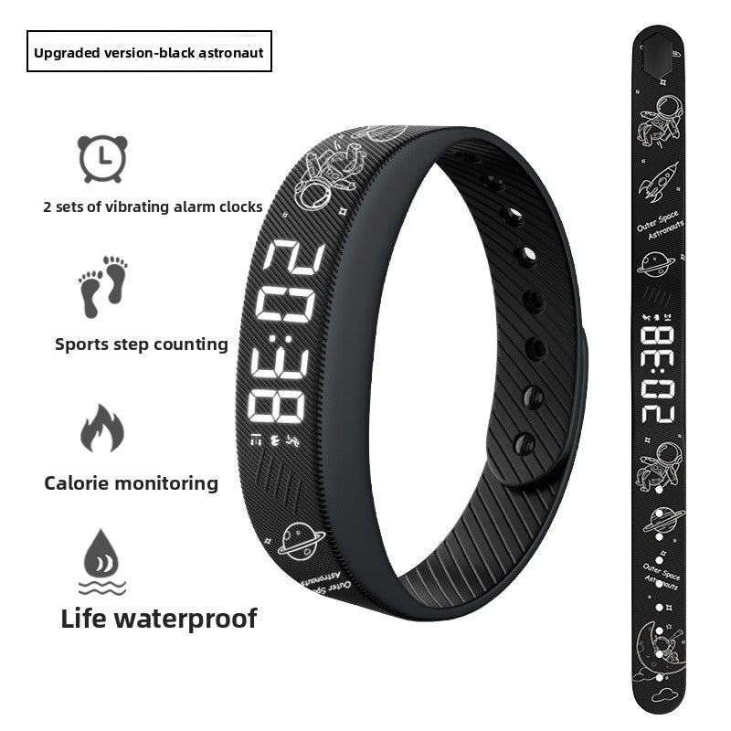 Silent vibration electronic watch