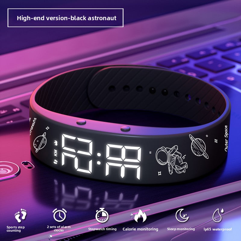 Silent vibration electronic watch