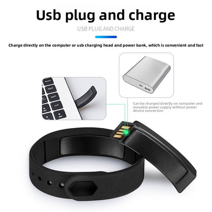 Silent vibration electronic watch