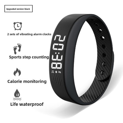 Silent vibration electronic watch