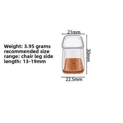 Silent Wear-Resistant Thickened Felt Chair Leg Covers