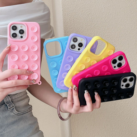 Silicone Airbag Suction Phone Case