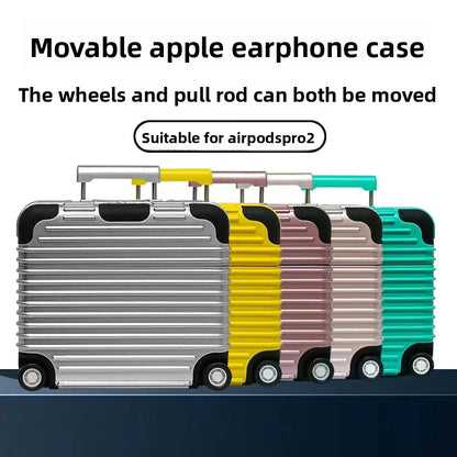 Silicone AirPods Protective Case Luggage Design