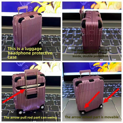Silicone AirPods Protective Case Luggage Design