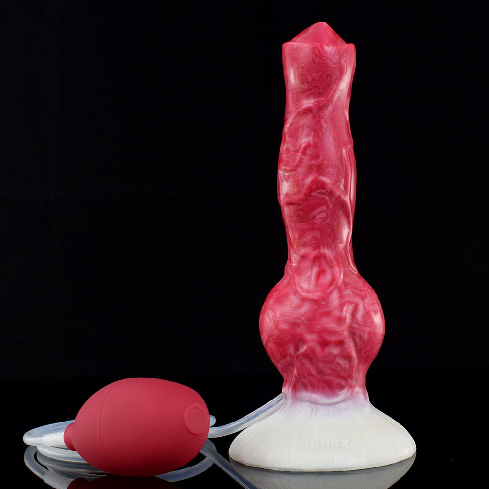 Silicone Anal Plug with Spray Function