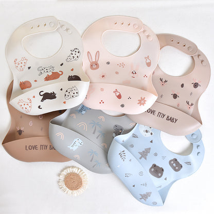 Silicone baby bib