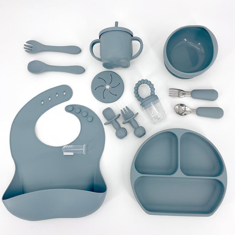 Silicone baby bib tableware