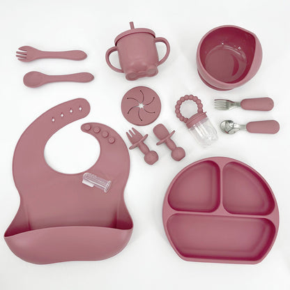 Silicone baby bib tableware