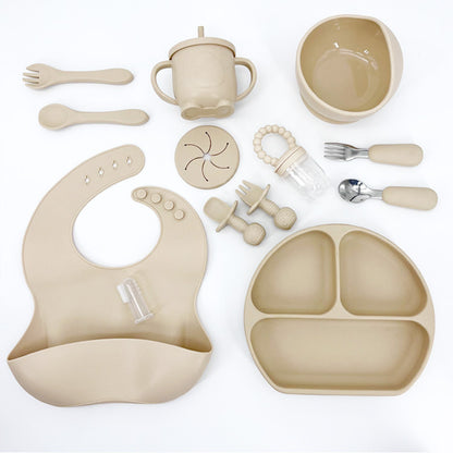 Silicone baby bib tableware