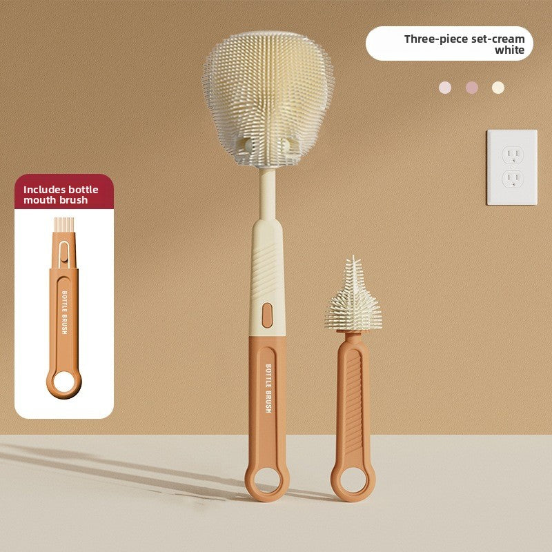 Silicone baby bottle brush set