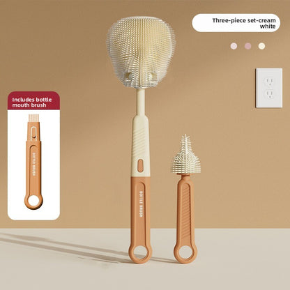 Silicone baby bottle brush set