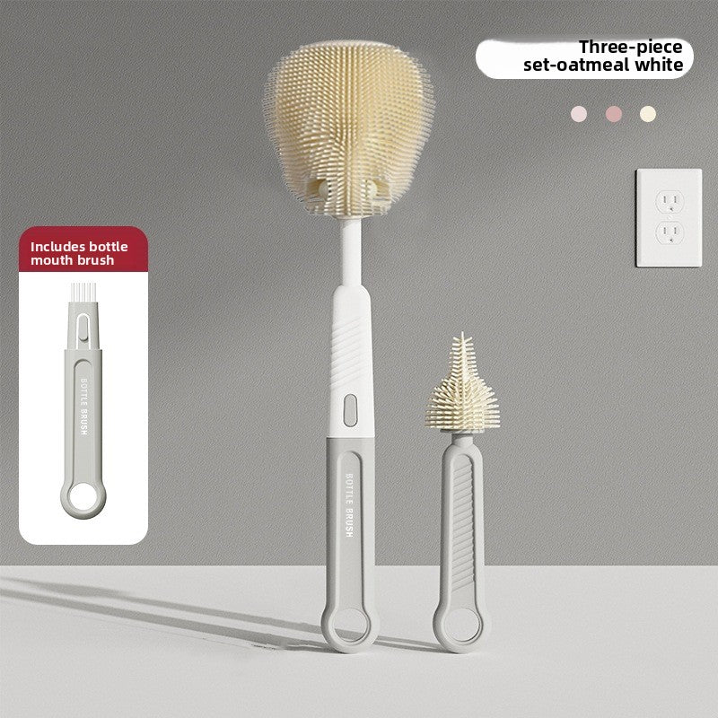 Silicone baby bottle brush set