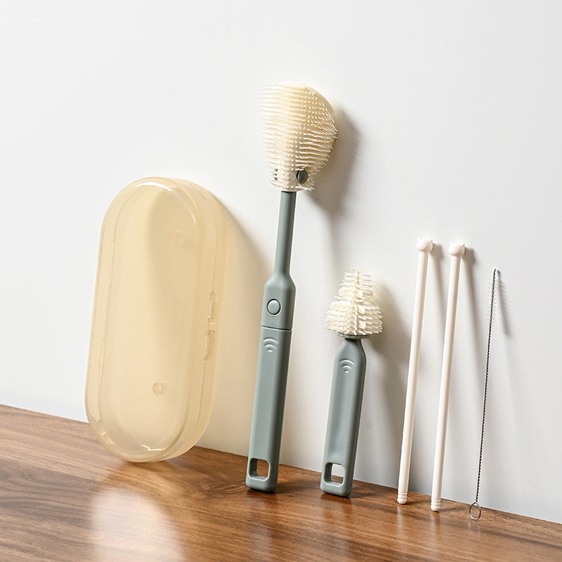 Silicone baby bottle brush set