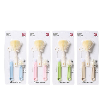 Silicone baby bottle brush set