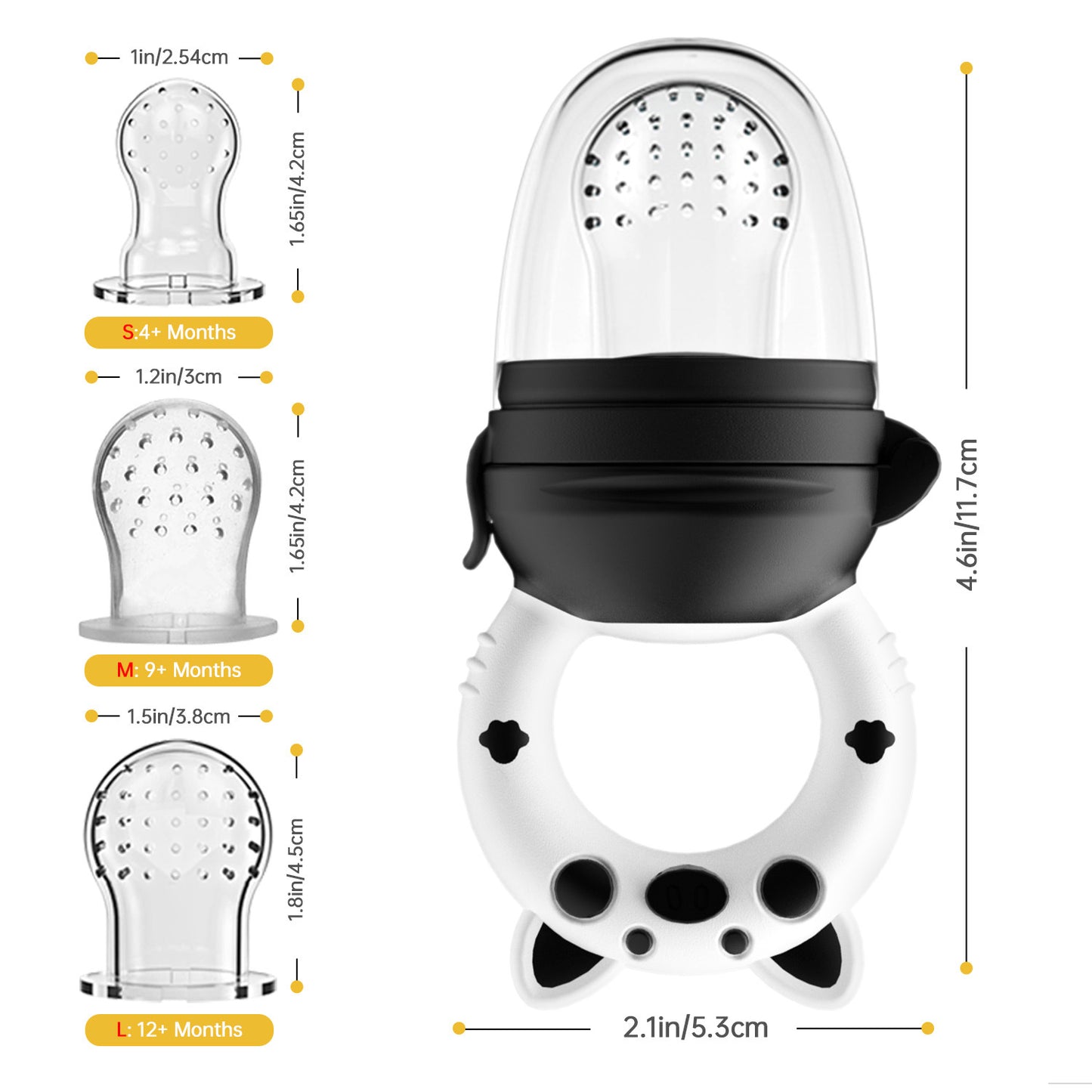 Silicone Baby Fruit Feeder Teether Pacifier