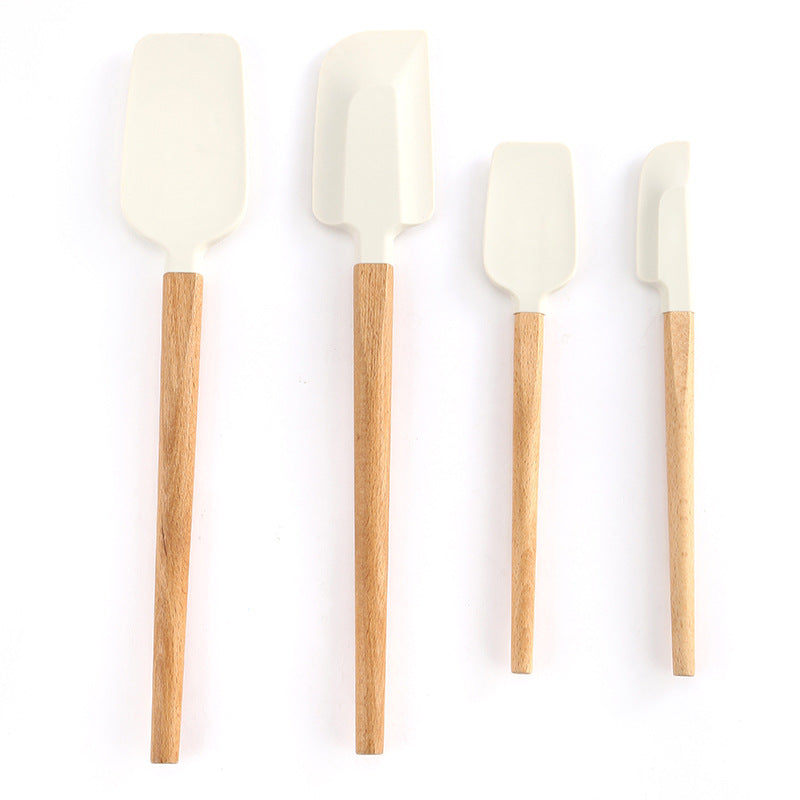 Silicone Baking Scraper with Wood Handle