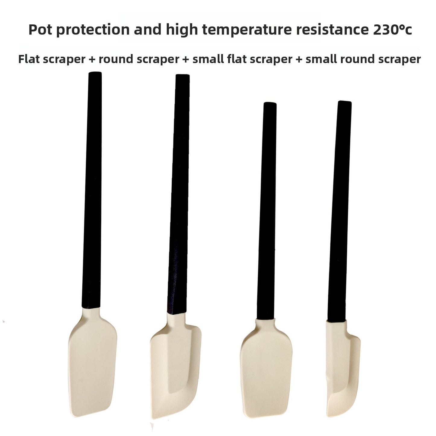 Silicone Baking Scraper with Wood Handle