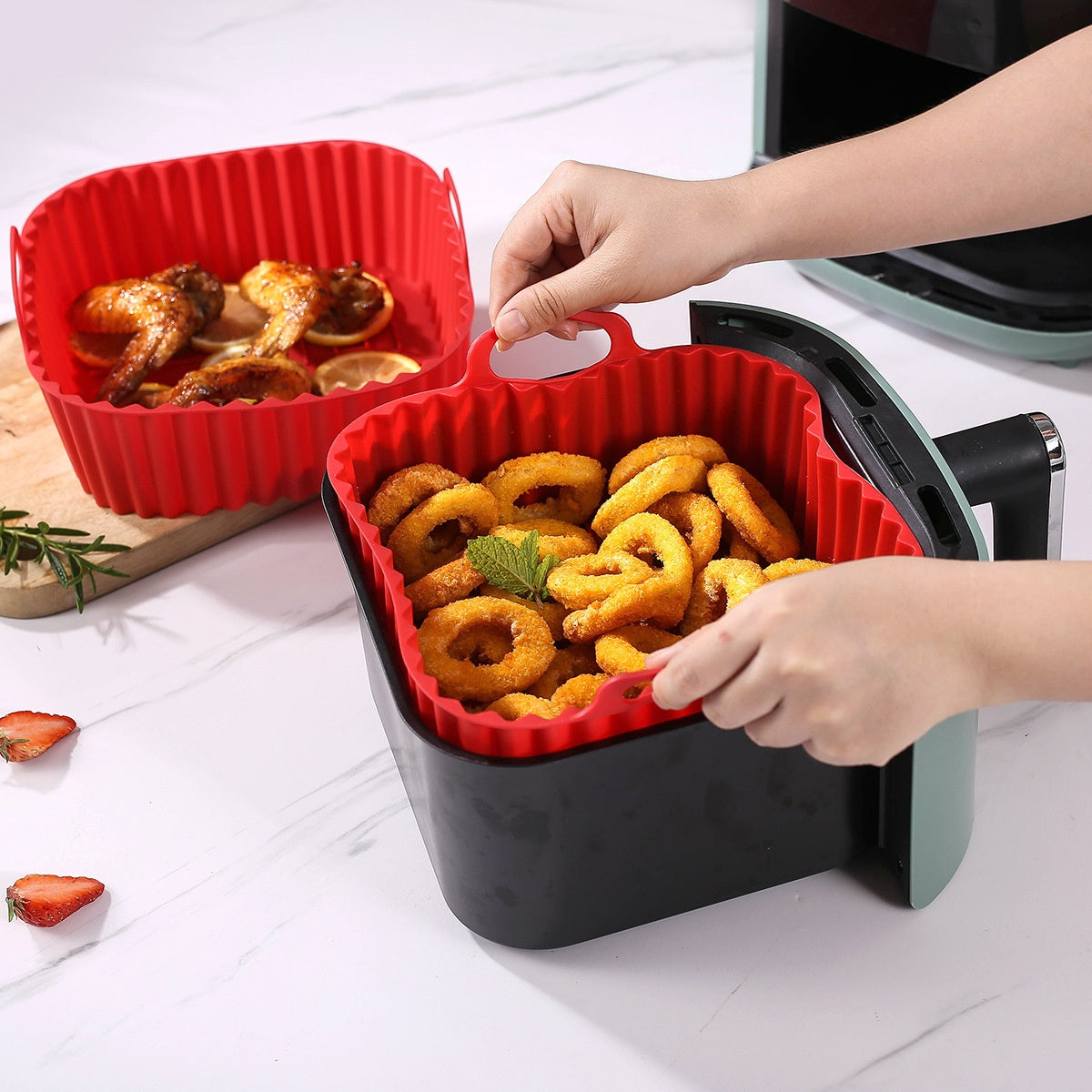 Silicone baking tray