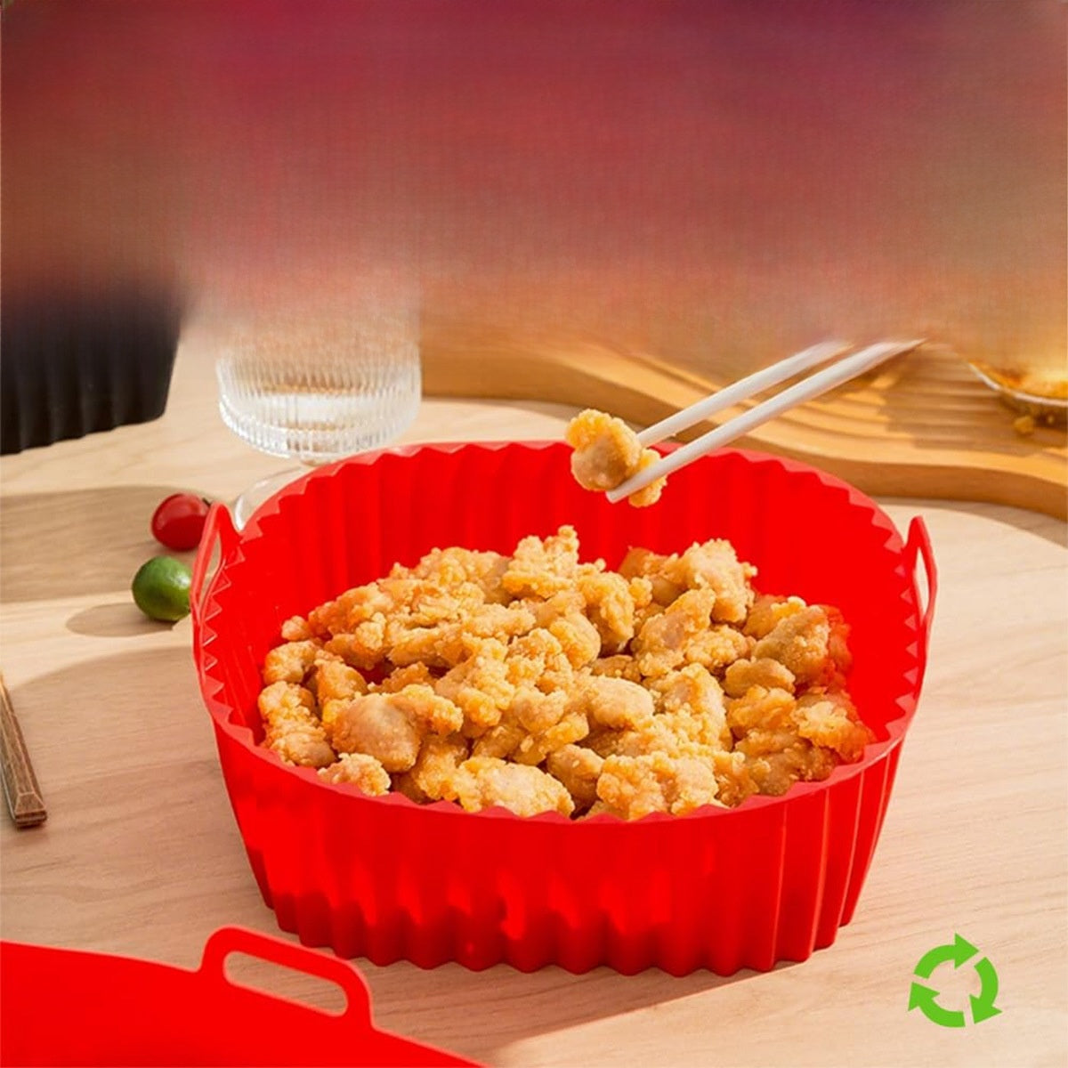 Silicone baking tray