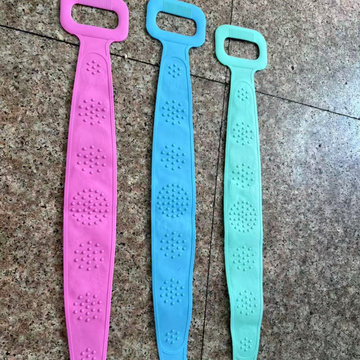 Silicone Bath Scrub Towel Long Strip Back Scrubber
