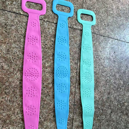 Silicone Bath Scrub Towel Long Strip Back Scrubber
