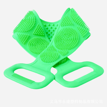 Silicone bath scrubber