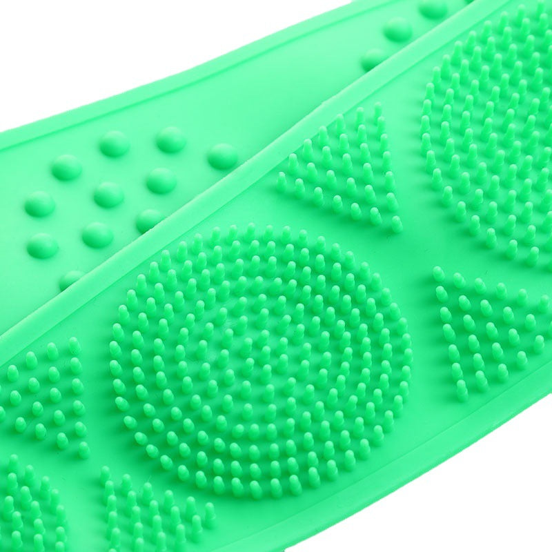 Silicone bath scrubber