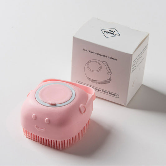 Silicone bath scrubbing comb