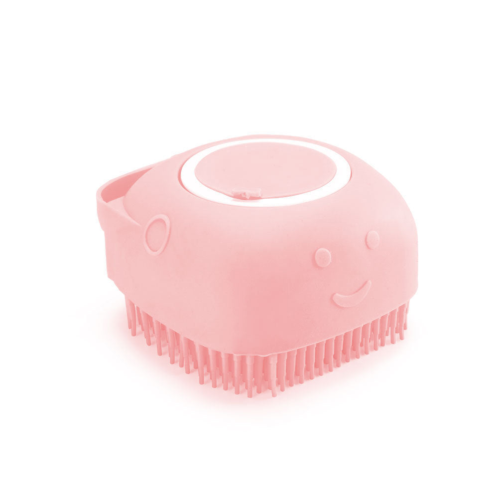 Silicone bath scrubbing comb