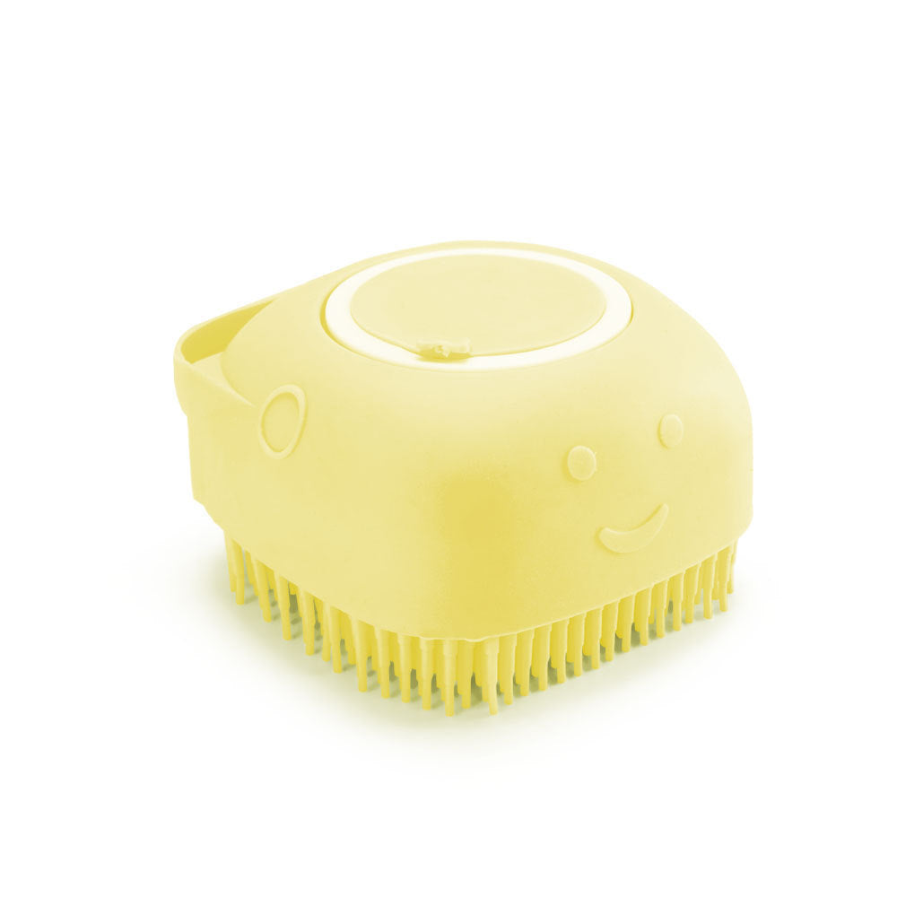 Silicone bath scrubbing comb