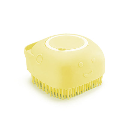 Silicone bath scrubbing comb