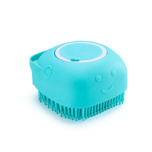 Silicone bath scrubbing comb