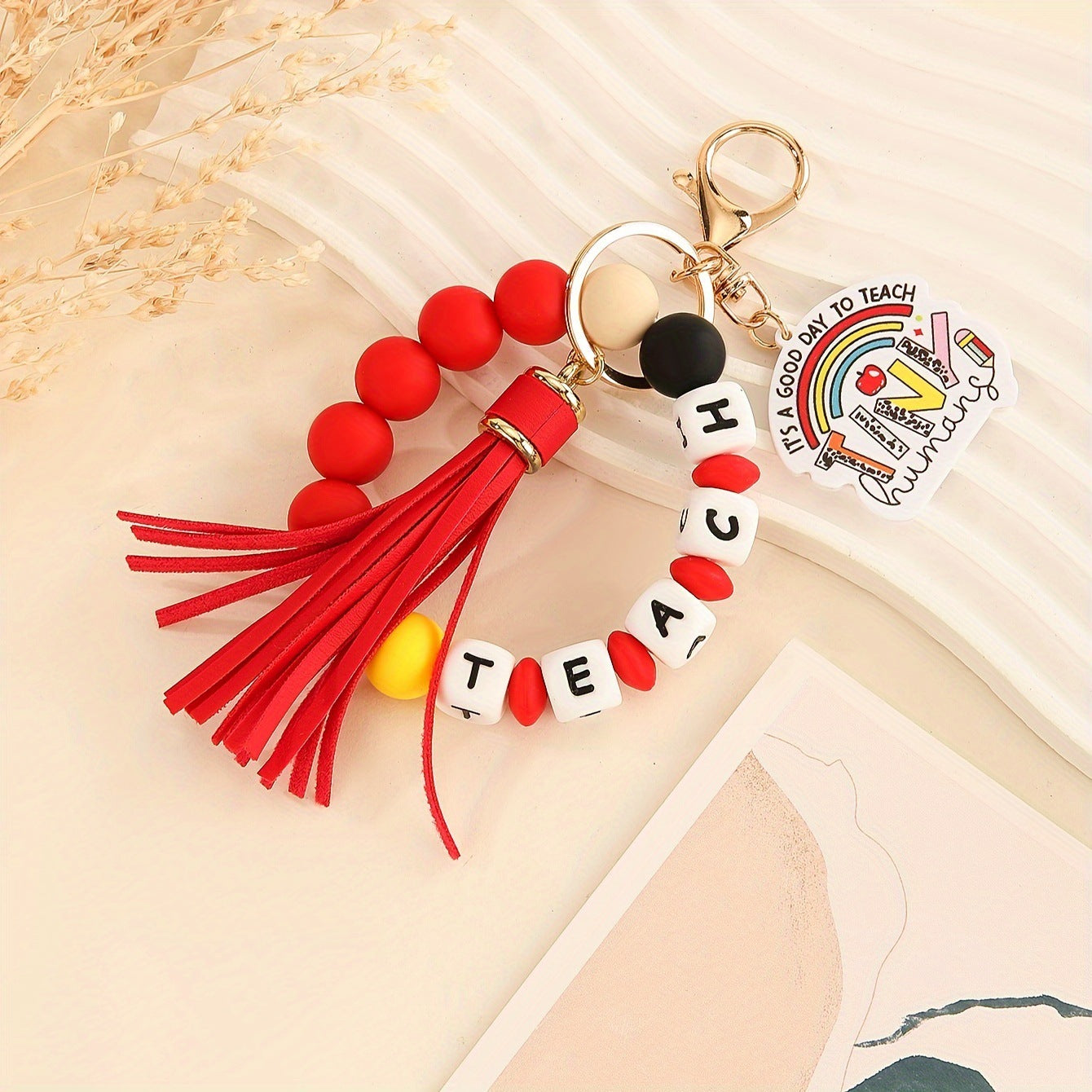 Silicone bracelet keychain