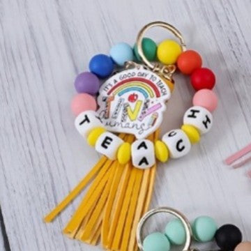 Silicone bracelet keychain