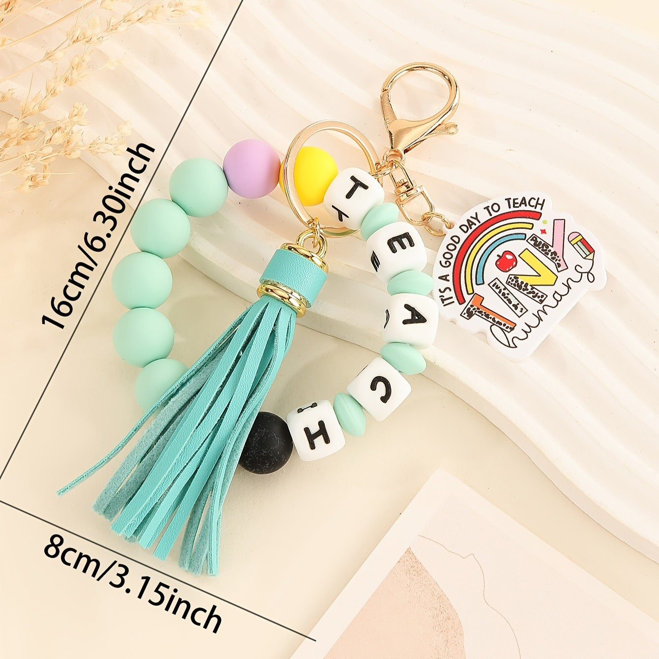 Silicone bracelet keychain