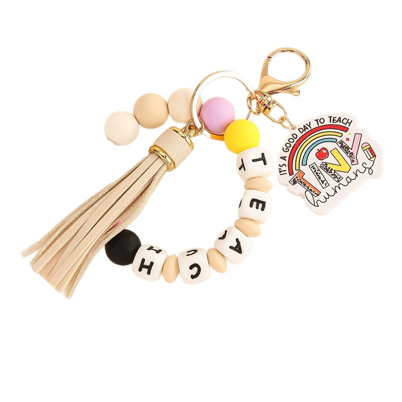 Silicone bracelet keychain