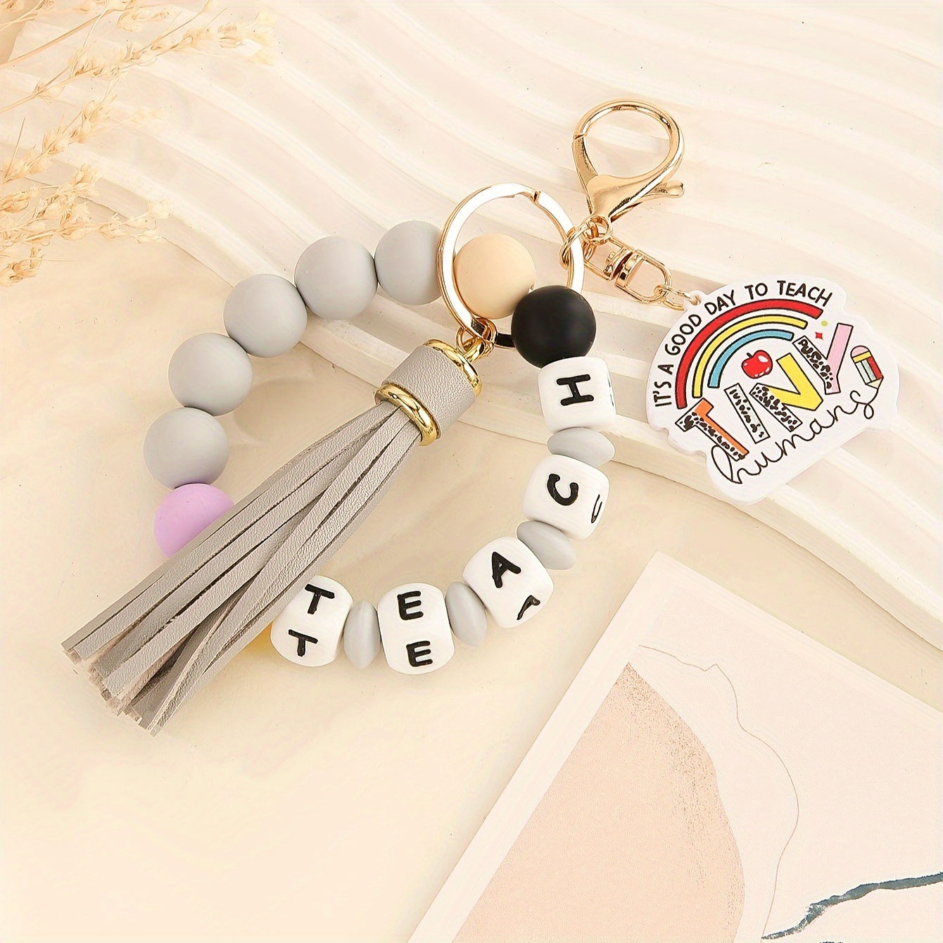 Silicone bracelet keychain