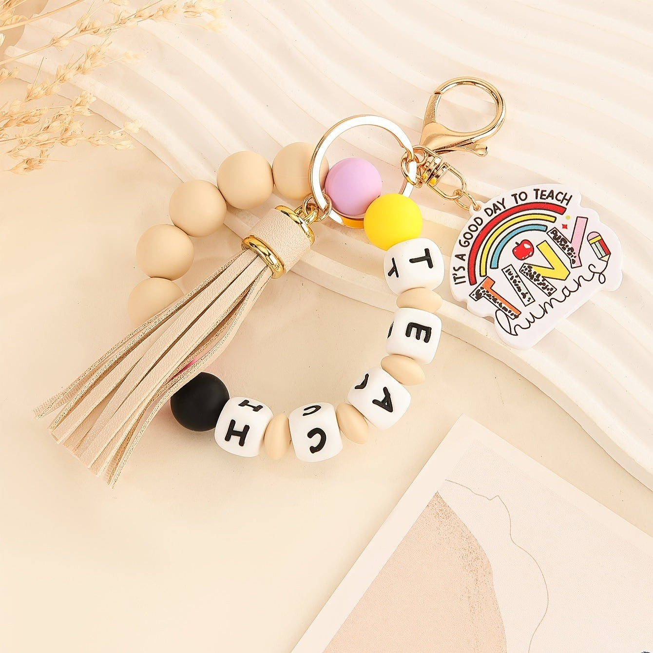 Silicone bracelet keychain