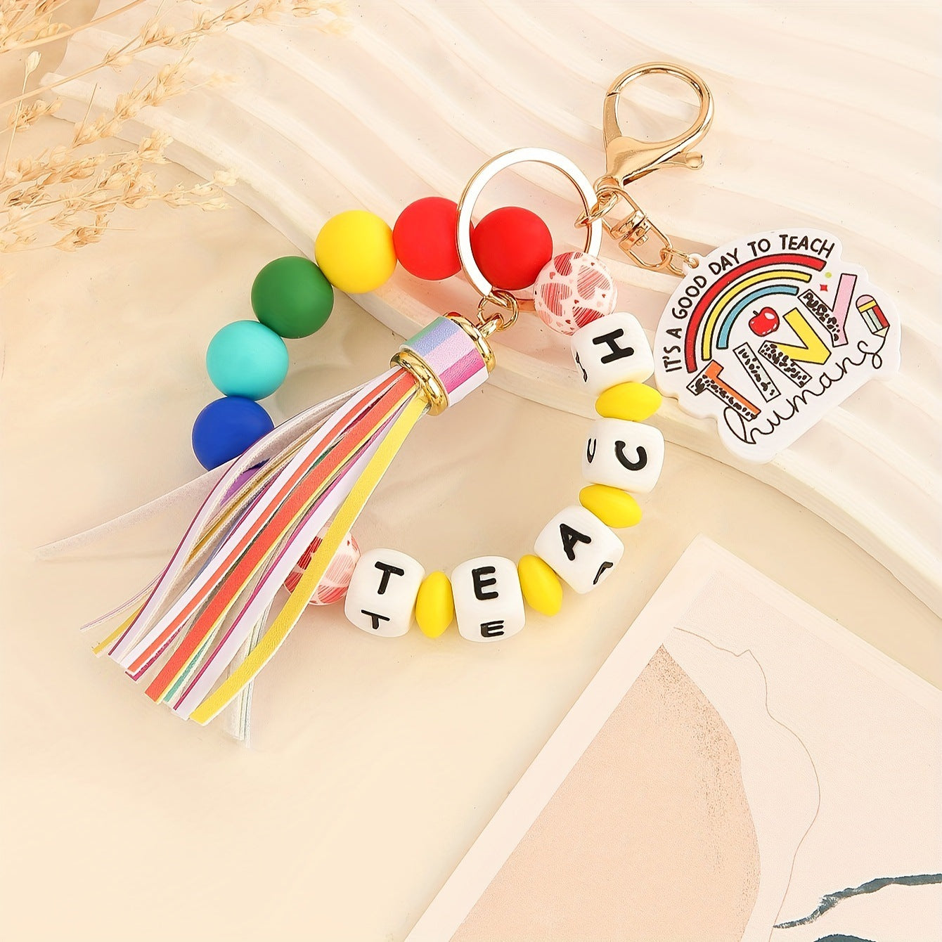 Silicone bracelet keychain