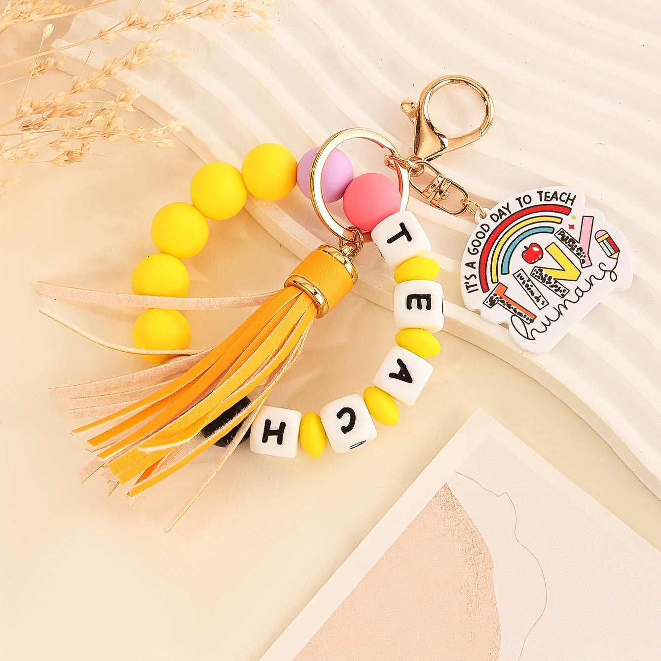 Silicone bracelet keychain